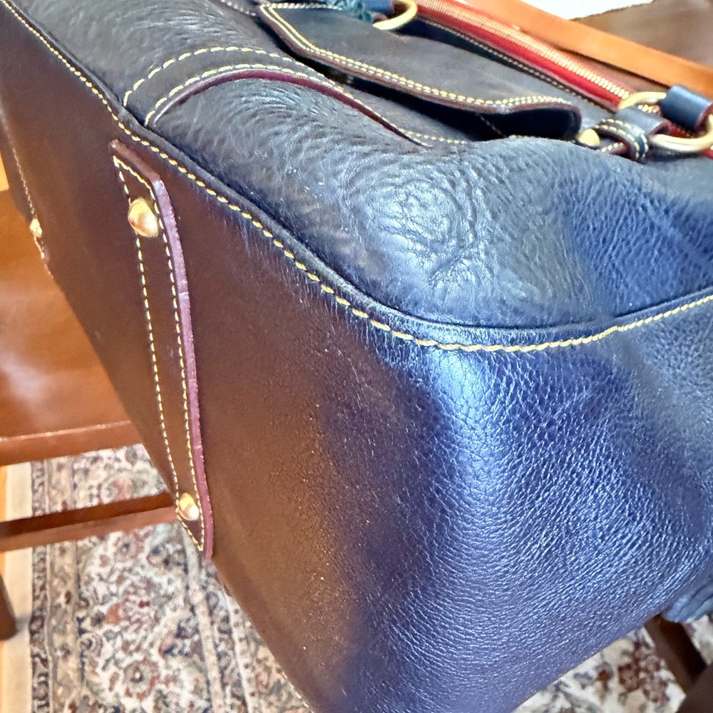 Dooney and Burke, Navy Smith, Florentine satchel - Picture 4 of 10
